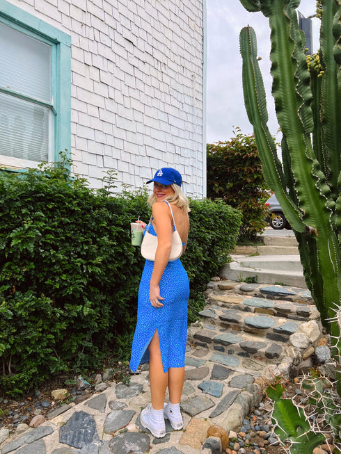 Summer Skies Floral Dress